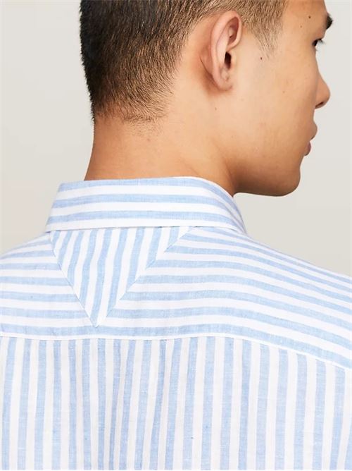 dc bold linen stripe shirt TOMMY HILFIGER | MW0MW346460A4